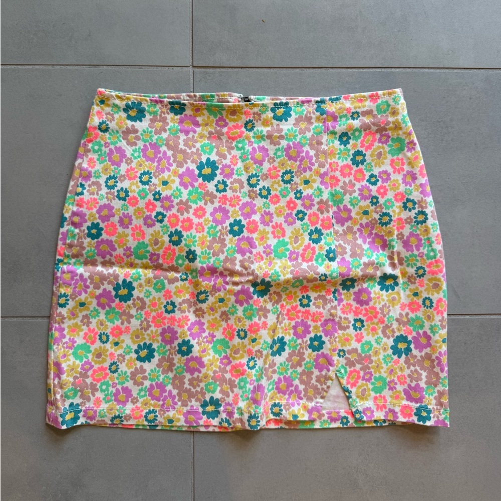 Wild Fable Vibrant Floral Mini Skirt - Multicolor